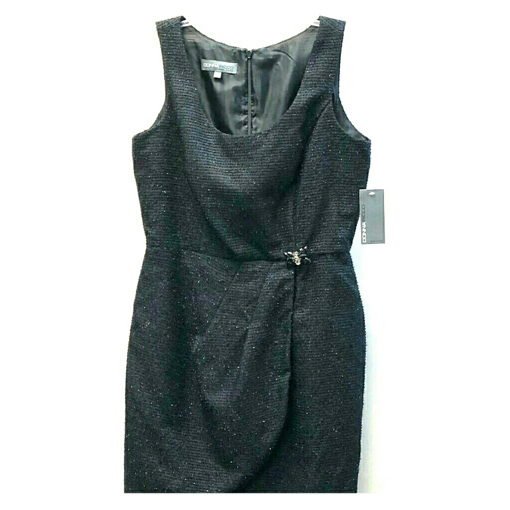 Donna Ricco black party dress